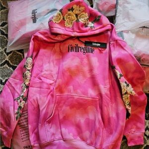 Civil Regime Pink Floral Women's Sweater